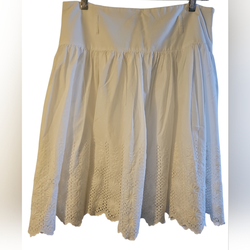 INC INTERNATIONAL CONCEPTS Eyelet A-Line Midi Skirt, Women's, Size 10